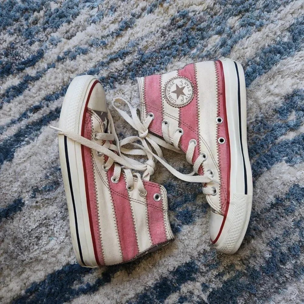 CONVERSE Chuck Taylor SPEC HIGH USA Flag Sneakers UNISEX Sz US 4
